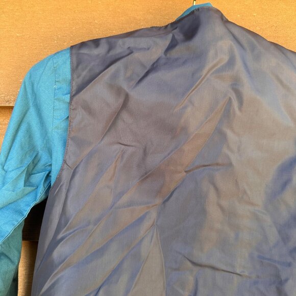 Dockers Boys Blue Shirt Gray Vest & Plaid Clip-On Tie Size 7 - Picture 8 of 11